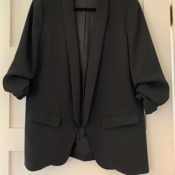 Zara - Black oversized Blazer with quarter sleeves - Picture 2 of 3